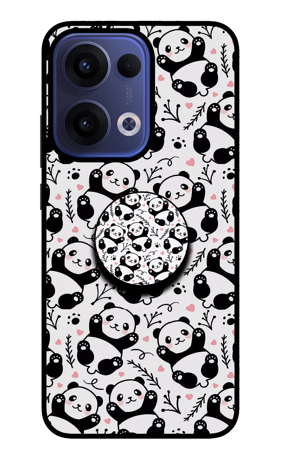 Cute Panda Oppo Reno13 5G Pop Case by Casekaro