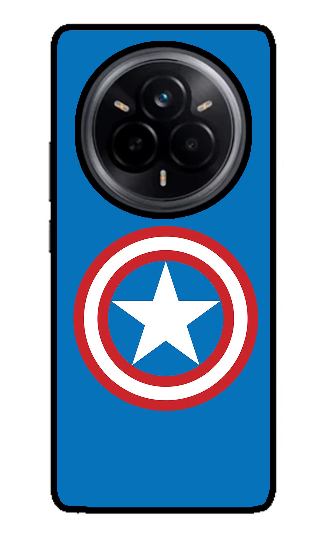 Captain America Logo Realme 14 Pro 5G Glass Case