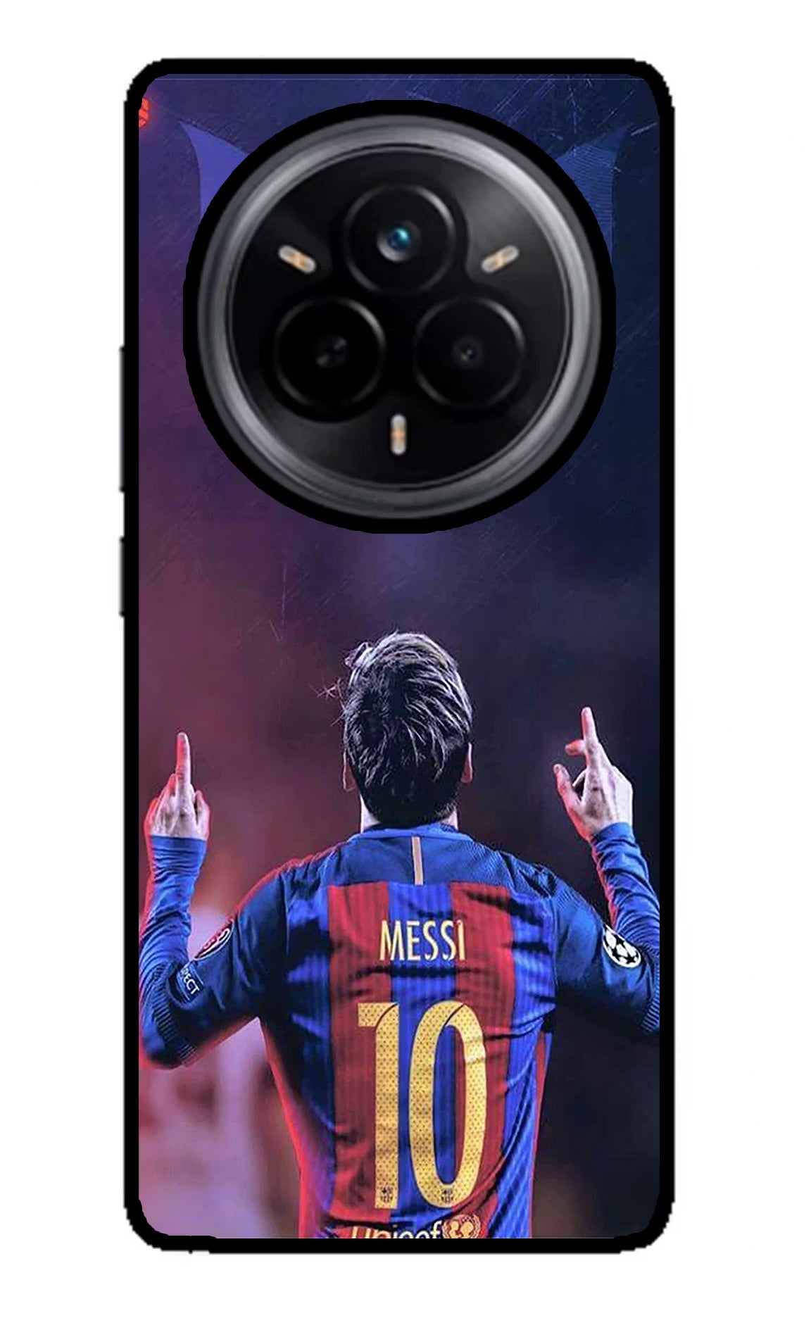Messi Realme 14 Pro 5G Glass Case Back Cover by Casekaro