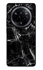 Black Marble Texture Realme 14 Pro 5G Glass Case