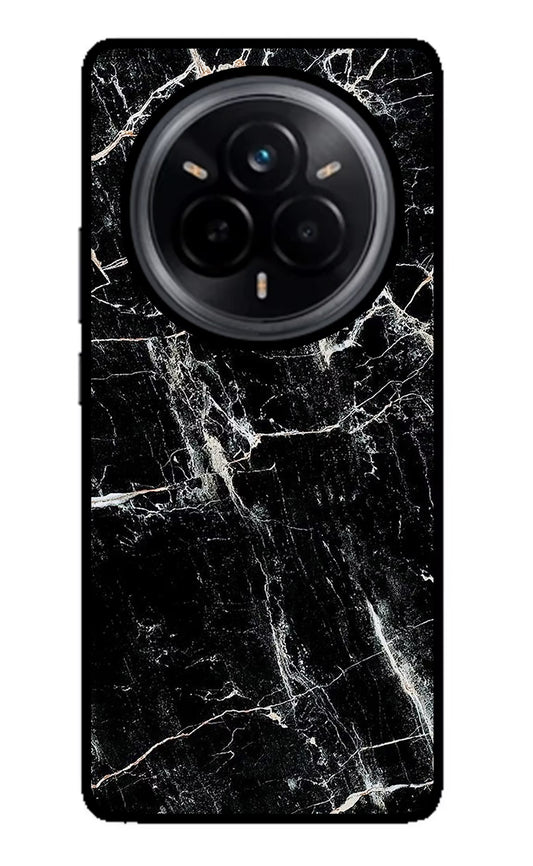 Black Marble Texture Realme 14 Pro 5G Glass Case