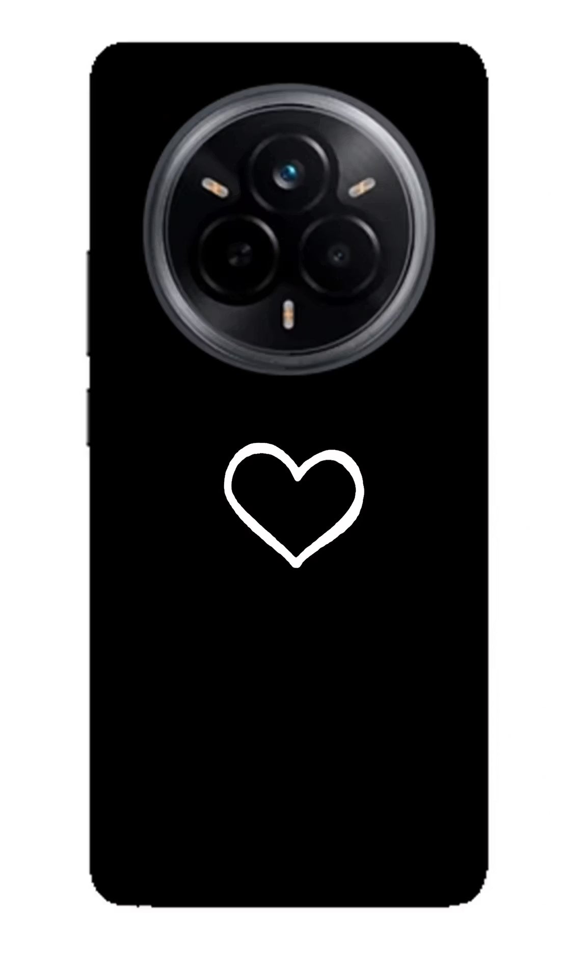 Heart Realme 14 Pro 5G Glass Case Back Cover by Casekaro
