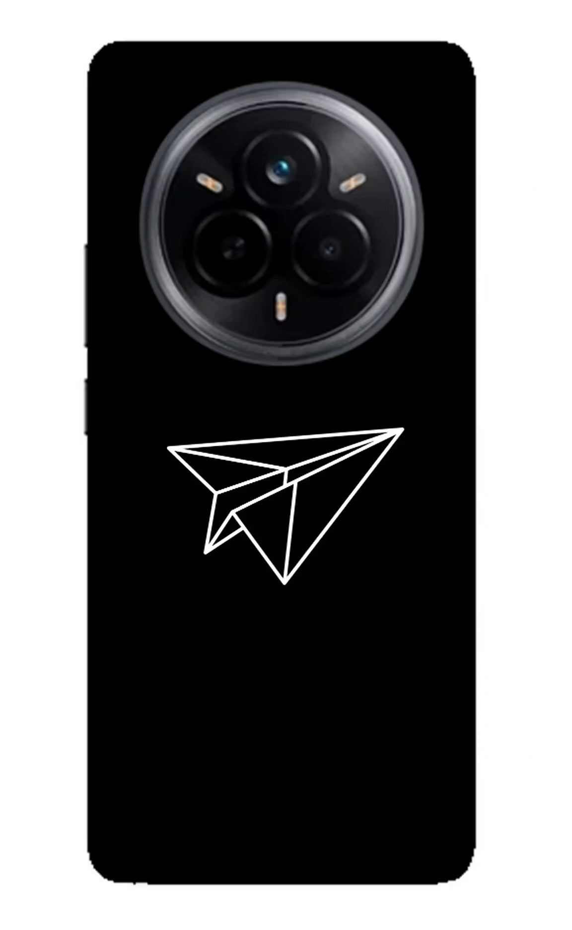 Paper Plane White Realme 14 Pro 5G Glass Case Back Cover by Casekaro
