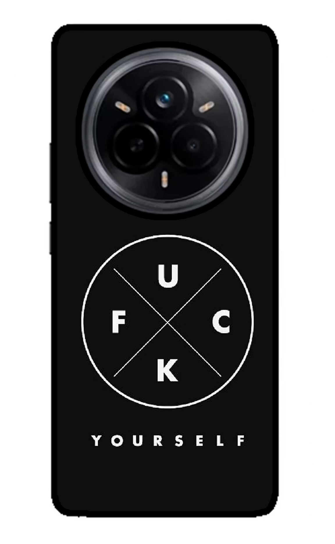 Go Fuck Yourself Realme 14 Pro 5G Glass Case Back Cover by Casekaro