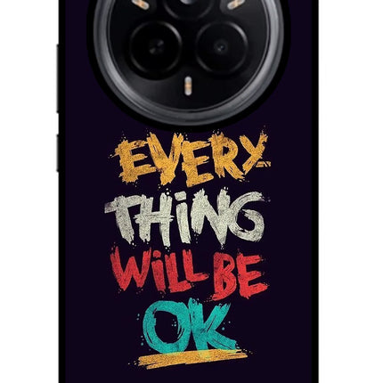 Everything Will Be Ok Realme 14 Pro 5G Glass Case Back Cover by Casekaro