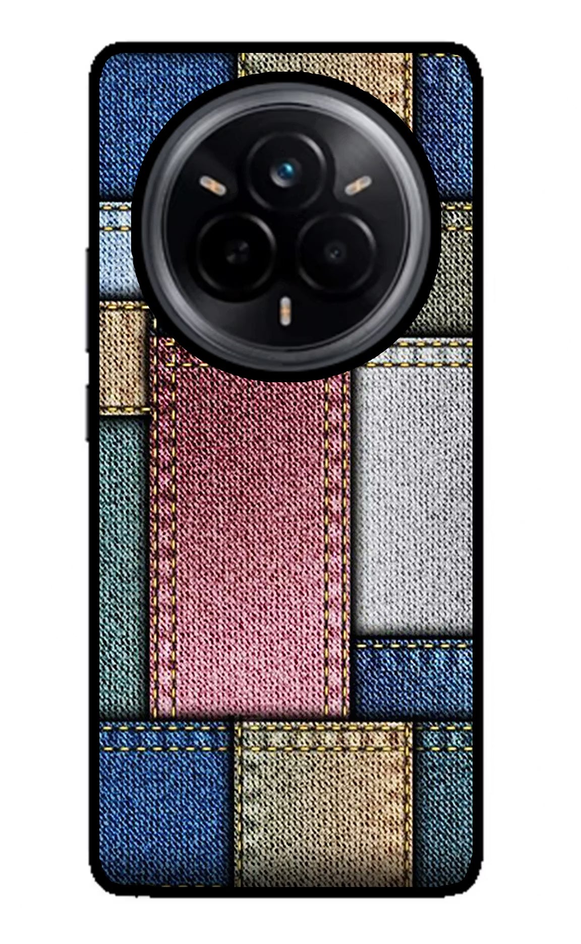 Multicolor Jeans Realme 14 Pro 5G Glass Case