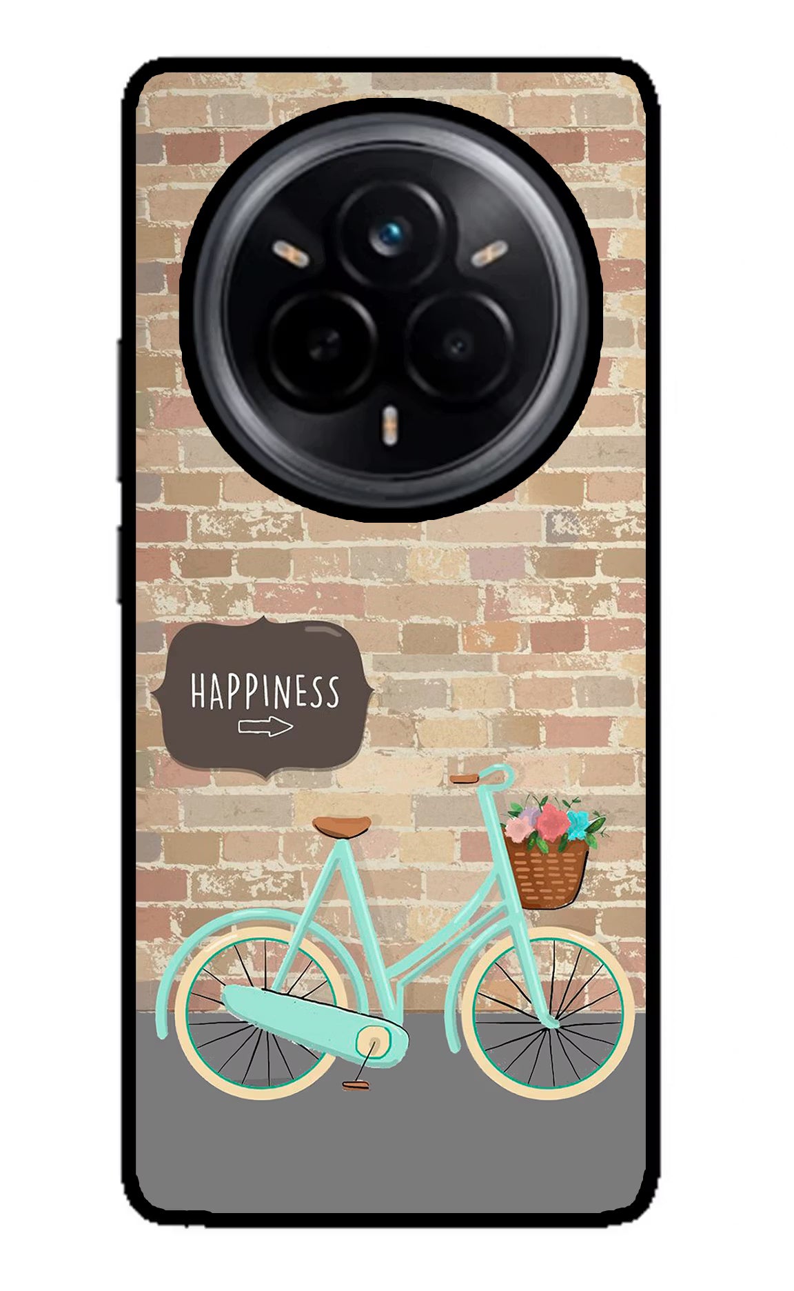 Happiness Artwork Realme 14 Pro 5G Glass Case Back Cover by Casekaro