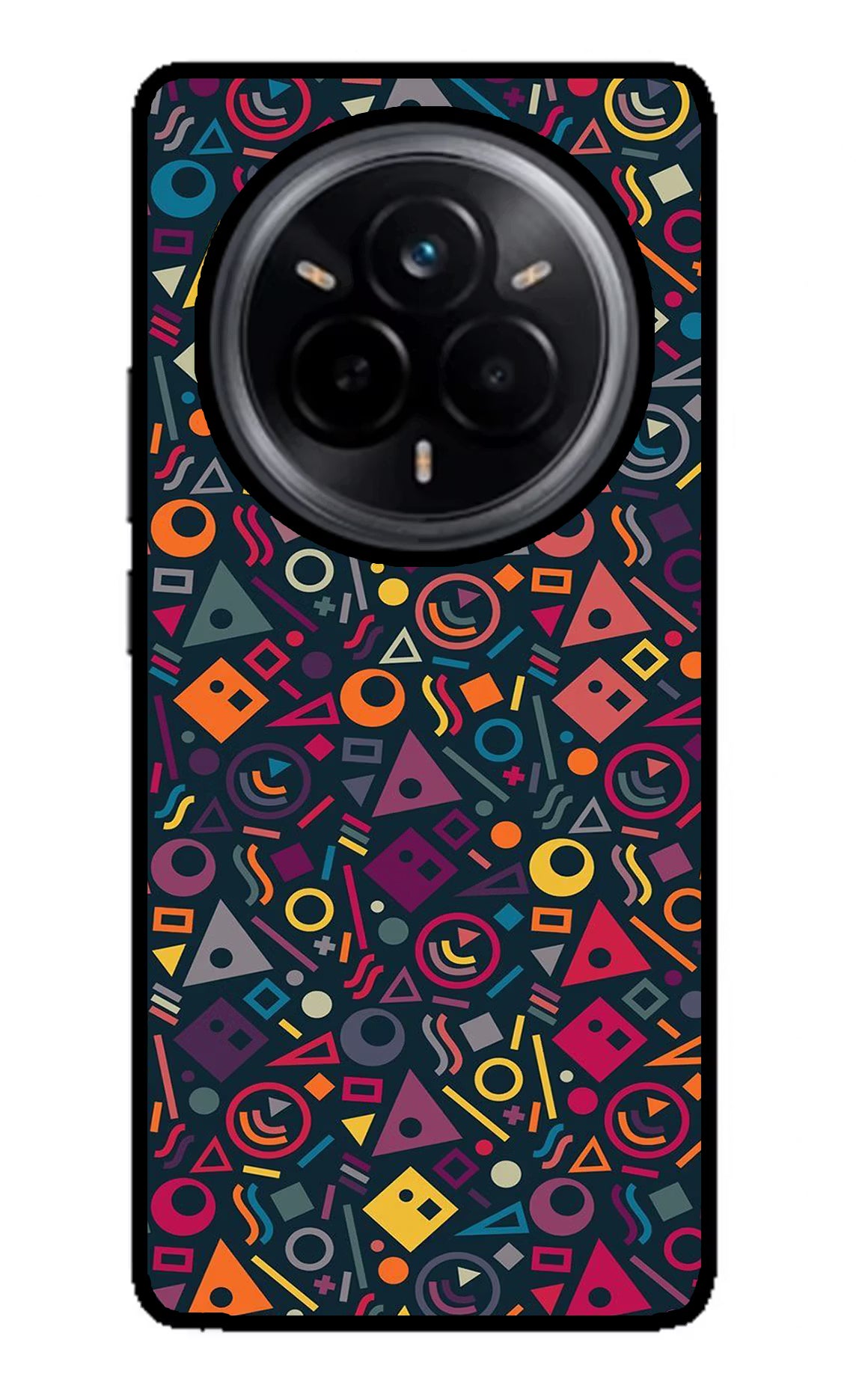 Geometric Abstract Realme 14 Pro 5G Glass Case Back Cover by Casekaro