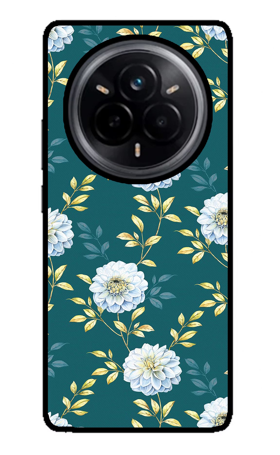 Flowers Realme 14 Pro 5G Glass Case Back Cover by Casekaro