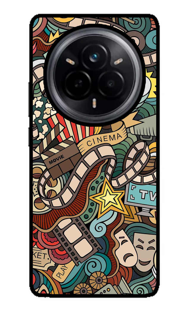 Cinema Abstract Realme 14 Pro 5G Glass Case Back Cover by Casekaro