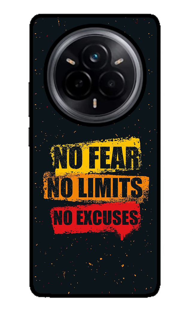 No Fear No Limits No Excuse Realme 14 Pro 5G Glass Case Back Cover by Casekaro