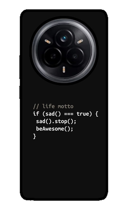 Life Motto Code Realme 14 Pro 5G Glass Case