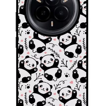 Cute Panda Realme 14 Pro 5G Glass Case