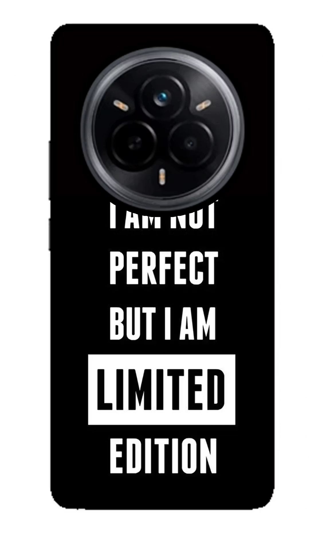 I Am Not Perfect But I Am Limited Edition Realme 14 Pro 5G Glass Case Back Cover by Casekaro