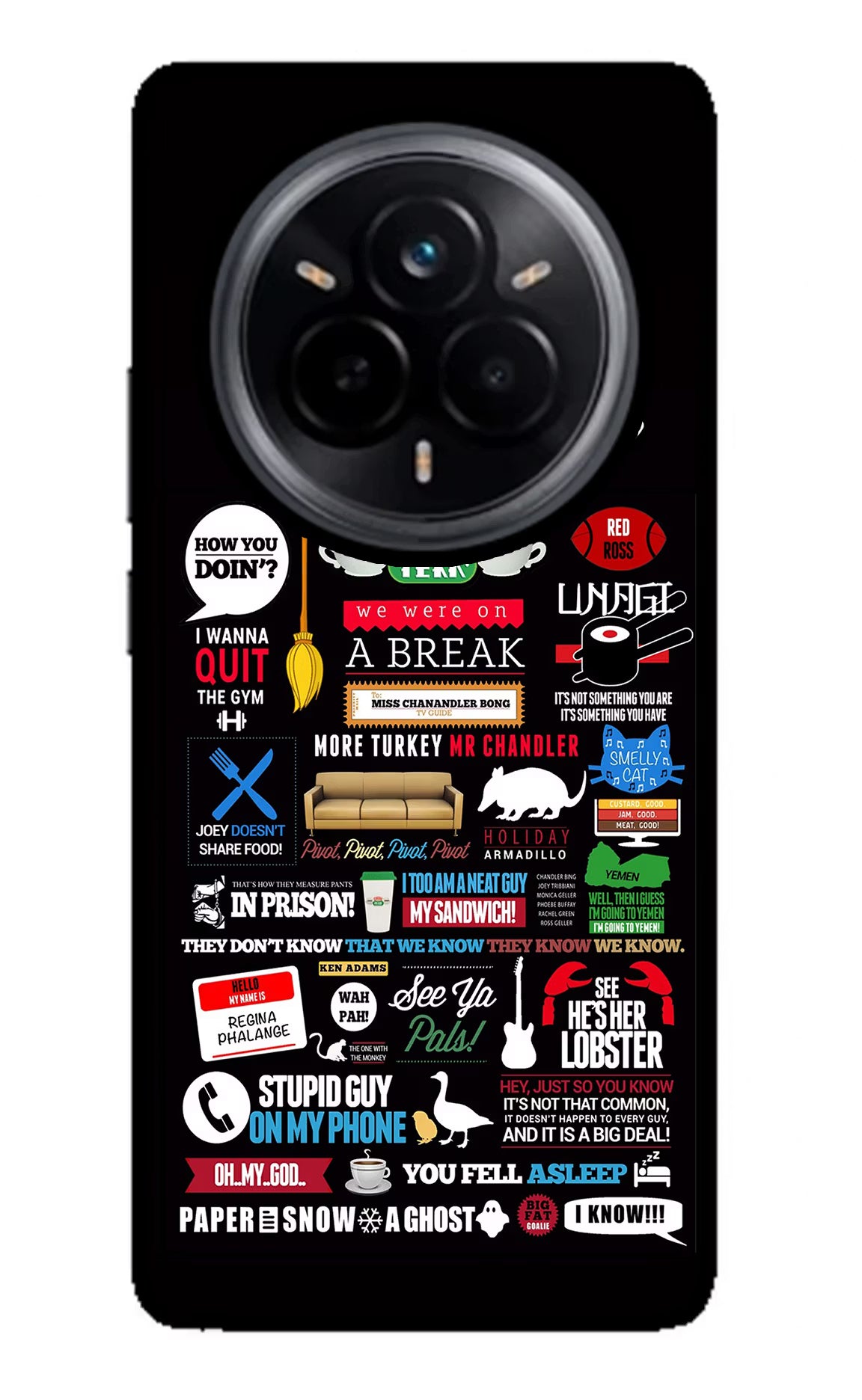 FRIENDS Realme 14 Pro 5G Glass Case