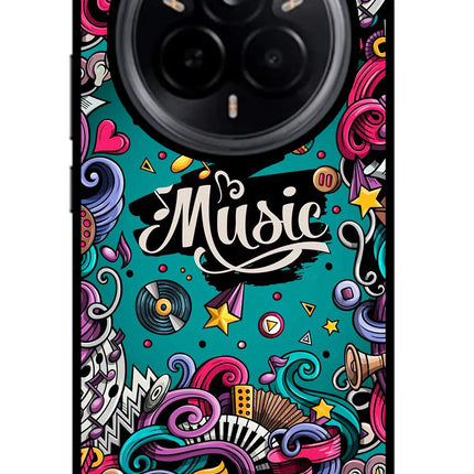 Music Graffiti Realme 14 Pro 5G Glass Case