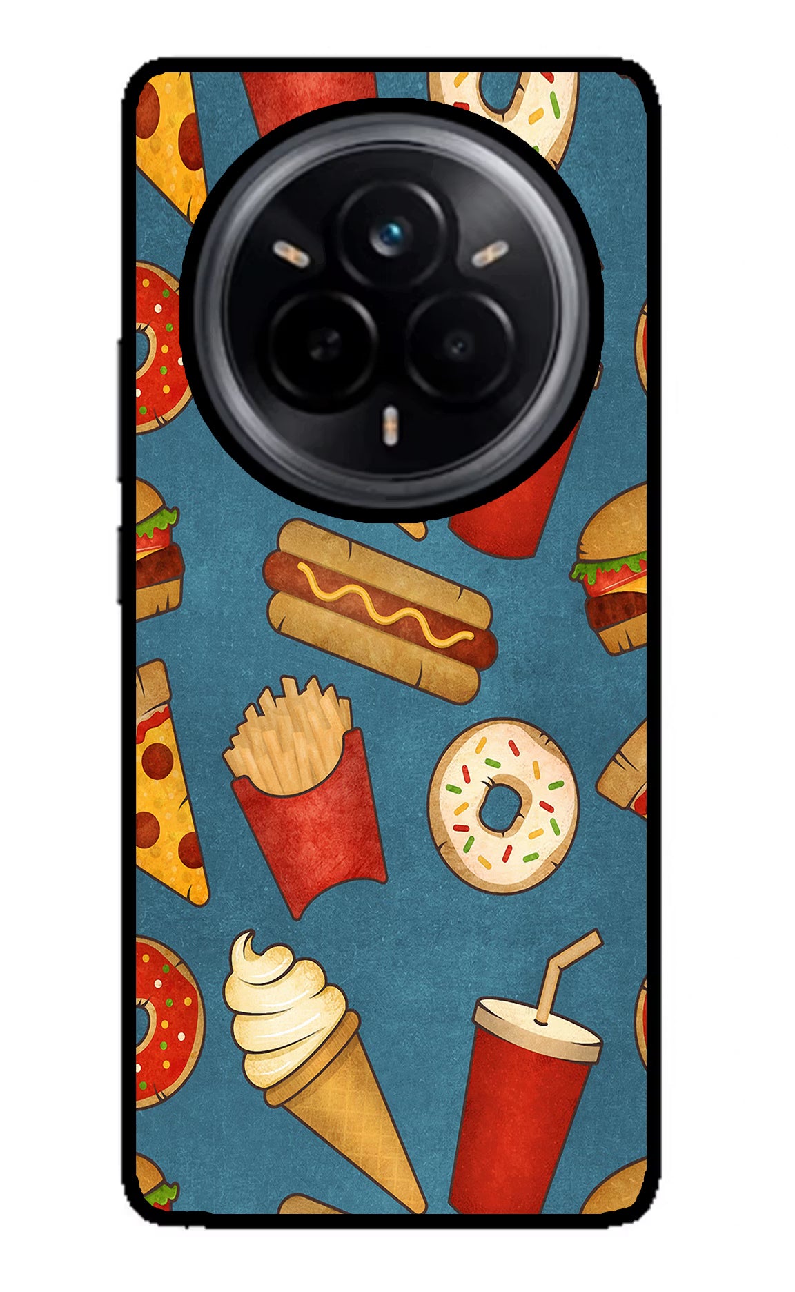 Foodie Realme 14 Pro 5G Glass Case Back Cover by Casekaro