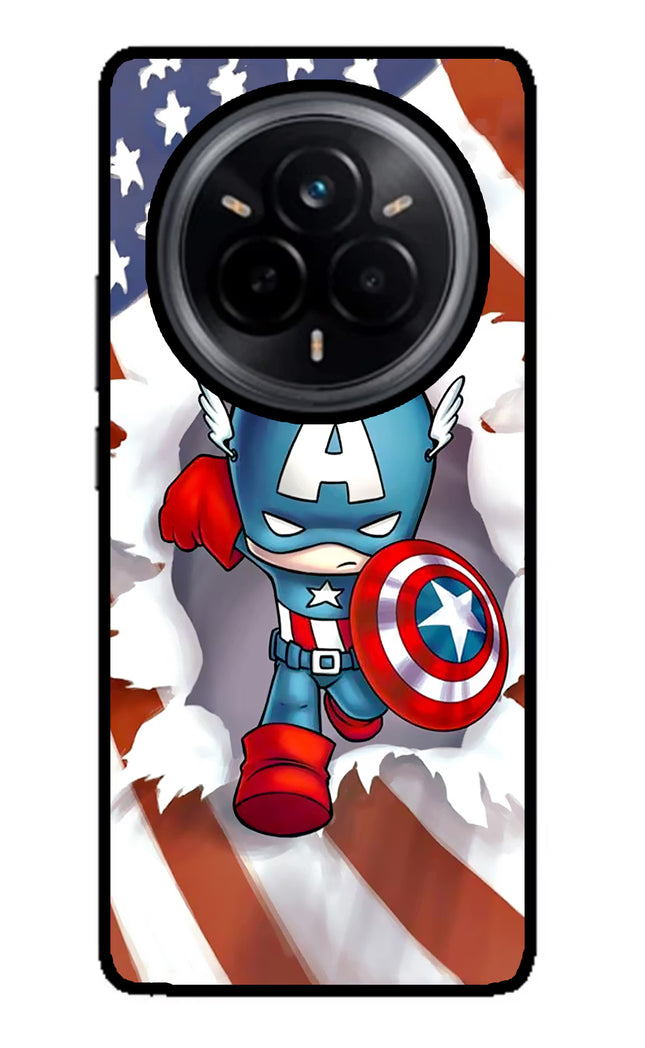 Captain America Realme 14 Pro 5G Glass Case