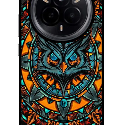 Angry Owl Art Realme 14 Pro 5G Glass Case