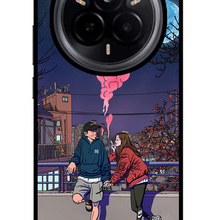 Chilling Couple Realme 14 Pro 5G Glass Case