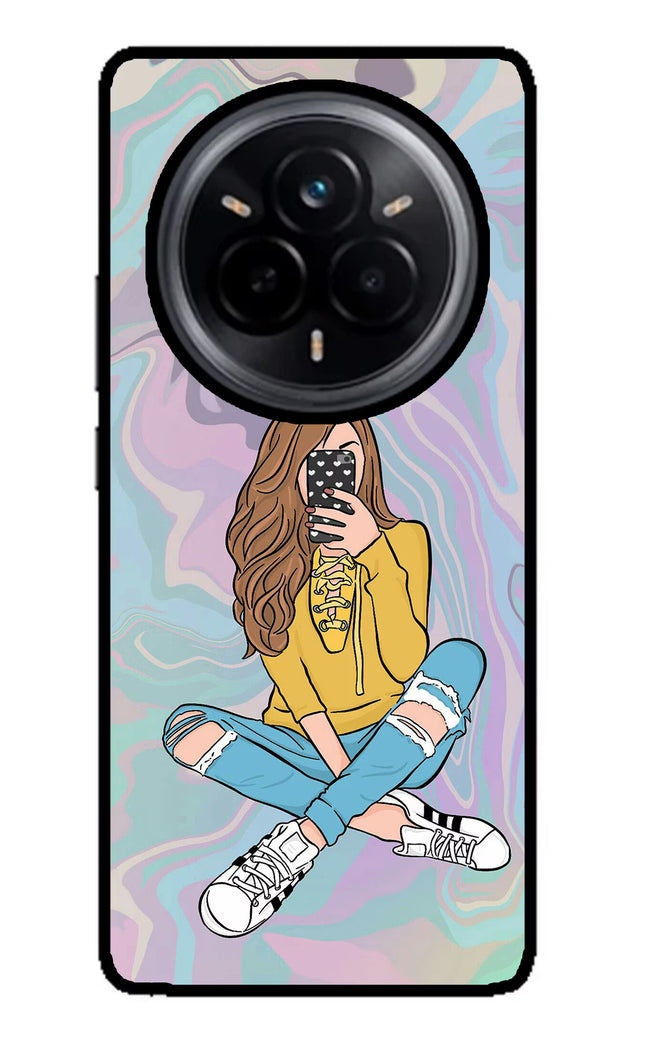 Selfie Girl Realme 14 Pro 5G Glass Case