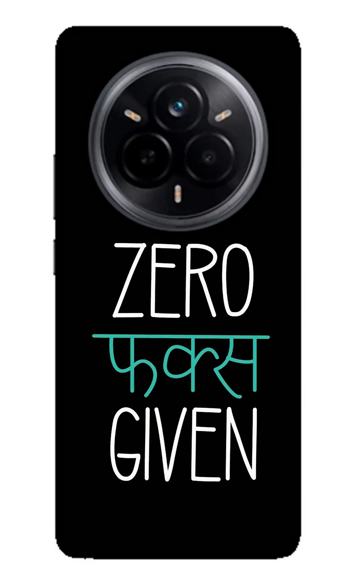 Zero Fucks Given Realme 14 Pro 5G Glass Case Back Cover by Casekaro