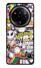 Sticker Bomb Realme 14 Pro 5G Glass Case