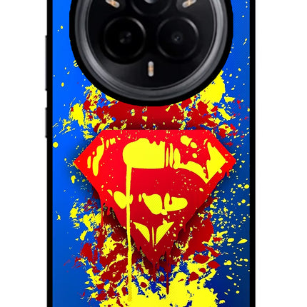 Superman logo Realme 14 Pro 5G Glass Case
