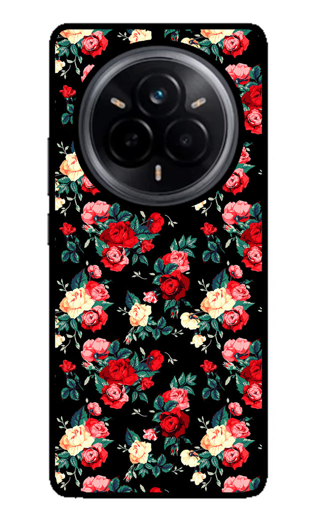 Rose Pattern Realme 14 Pro 5G Glass Case