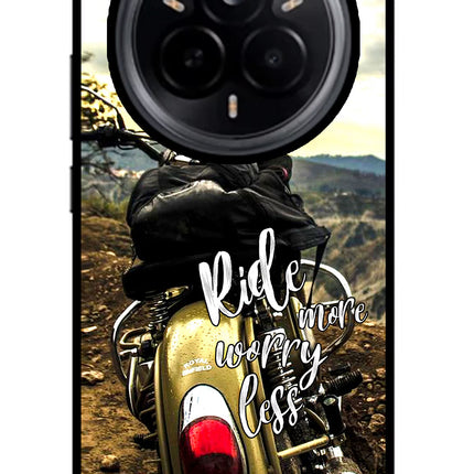 Ride More Worry Less Realme 14 Pro 5G Glass Case