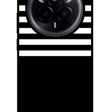 Black and White Print Realme 14 Pro 5G Glass Case