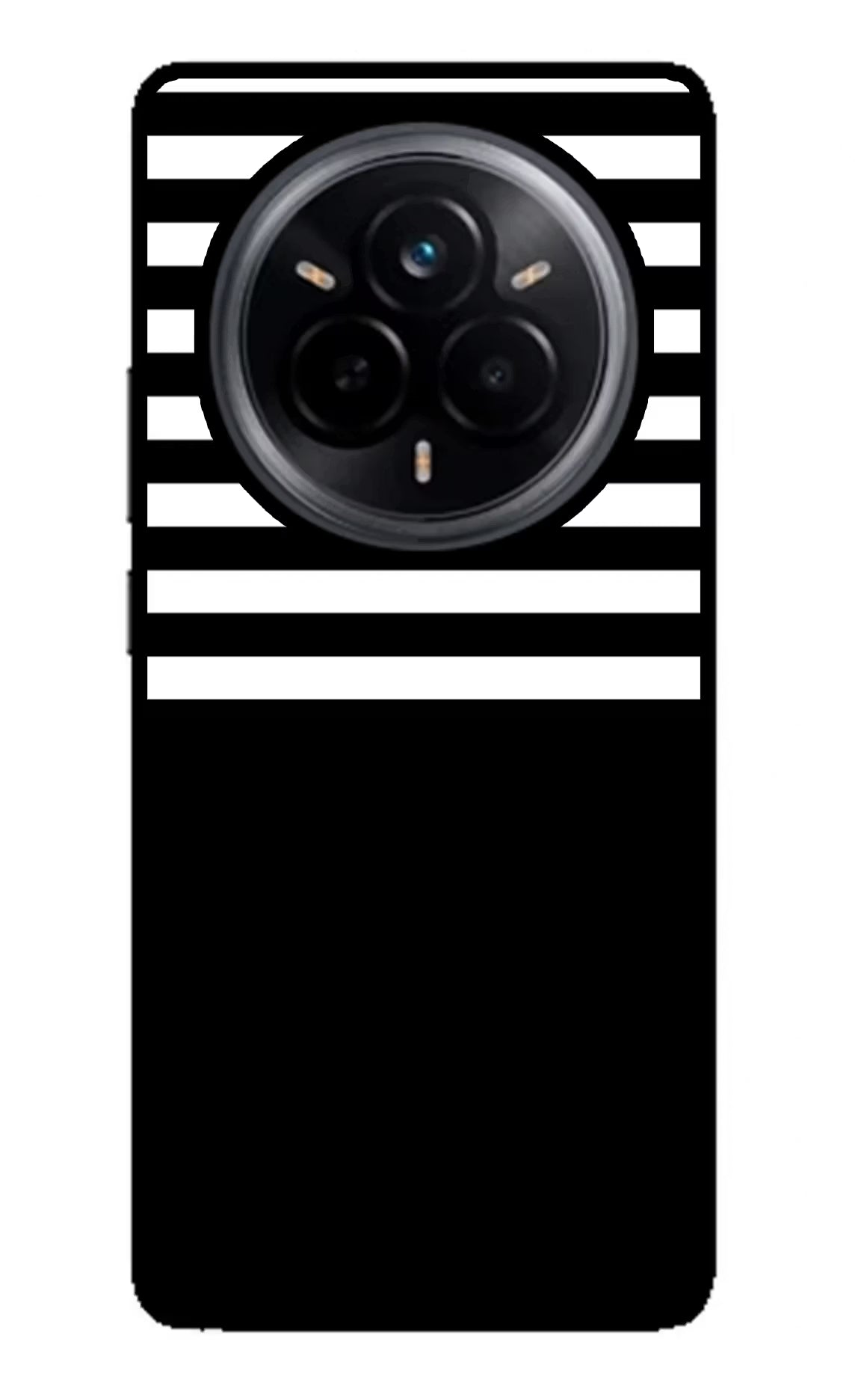 Black and White Print Realme 14 Pro 5G Glass Case