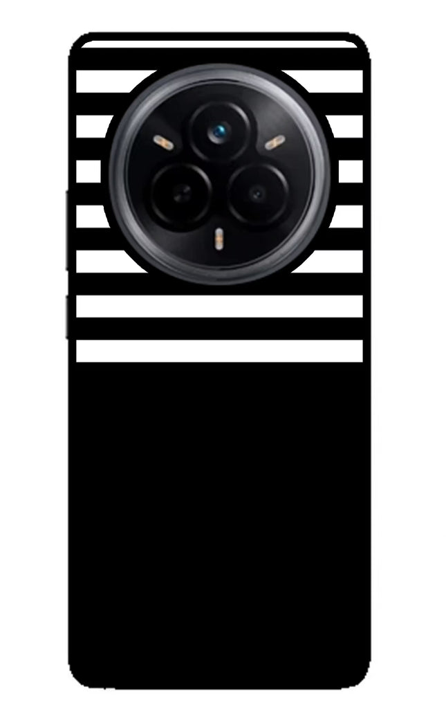 Black and White Print Realme 14 Pro 5G Glass Case