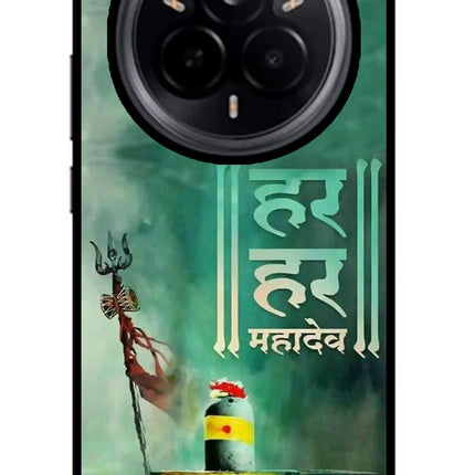Har Har Mahadev Shivling Realme 14 Pro 5G Glass Case