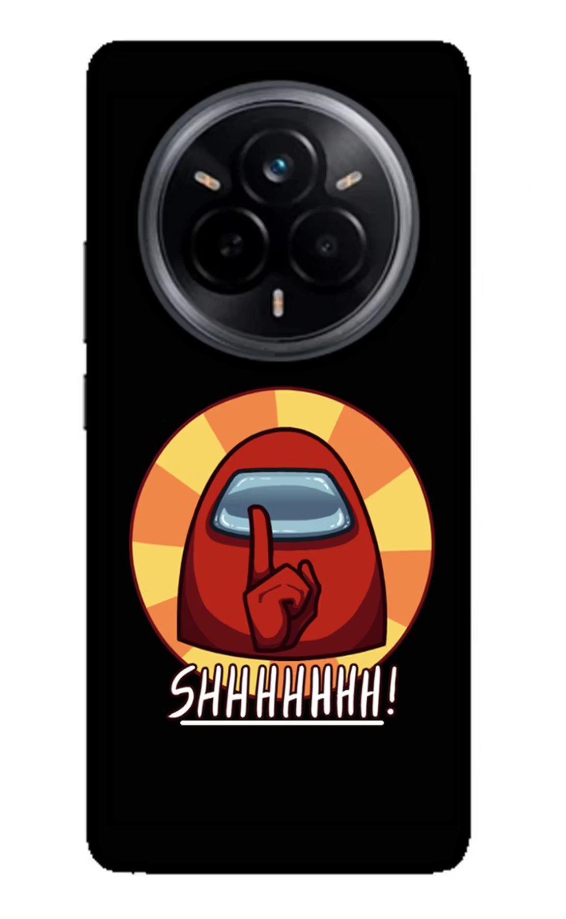 Among Us Shhh! Realme 14 Pro 5G Glass Case Back Cover by Casekaro