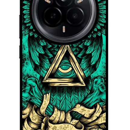 Green Owl Realme 14 Pro 5G Glass Case