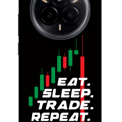 Eat Sleep Trade Repeat Realme 14 Pro 5G Glass Case