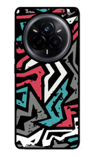 Geometric Graffiti Realme 14 Pro 5G Glass Case