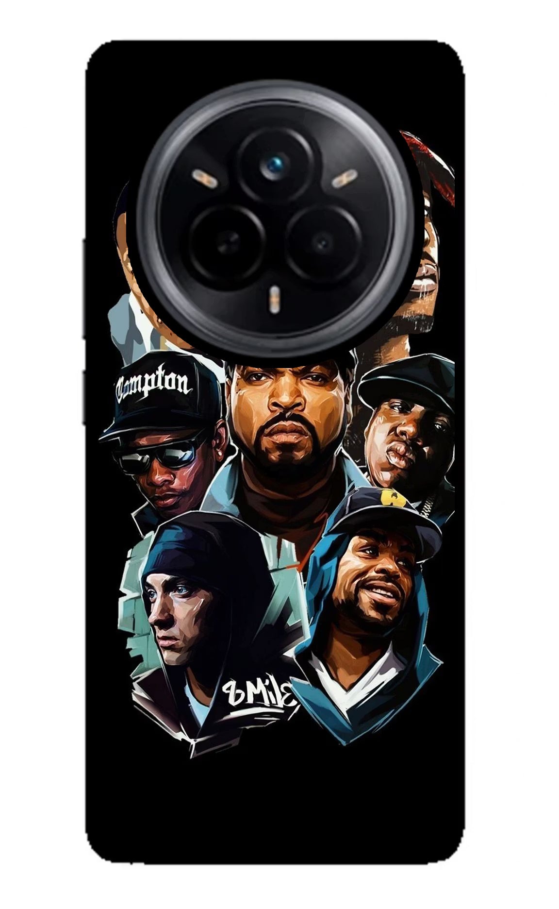 Rappers Realme 14 Pro 5G Glass Case Back Cover by Casekaro