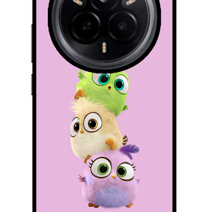 Cute Little Birds Realme 14 Pro 5G Glass Case