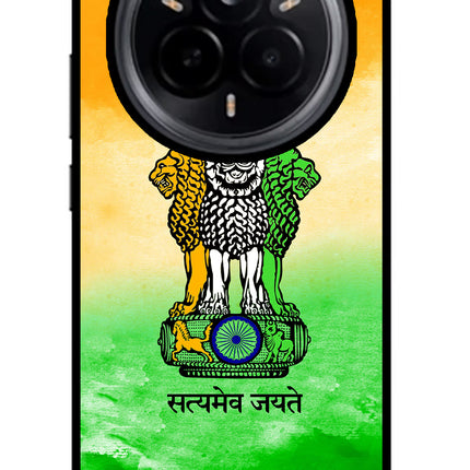 Satyamev Jayate Flag Realme 14 Pro 5G Glass Case