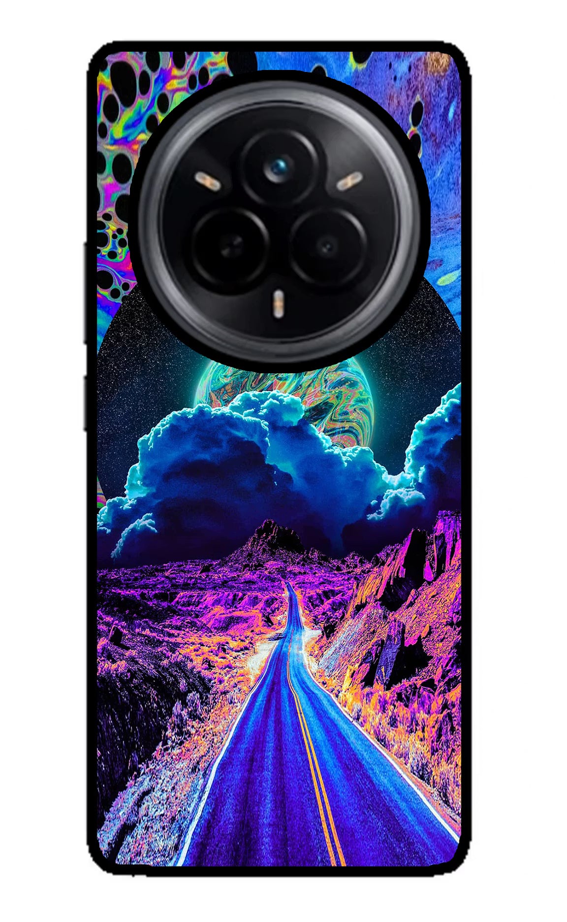 Psychedelic Painting Realme 14 Pro 5G Glass Case