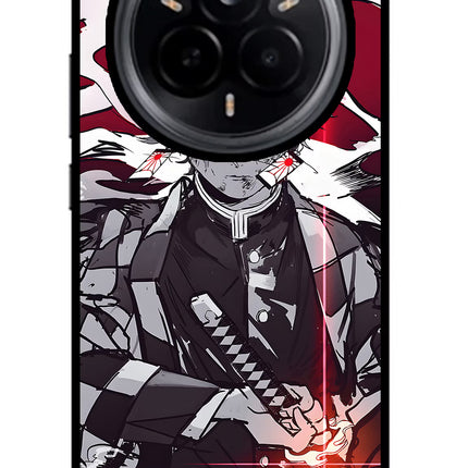 Demon Slayer Realme 14 Pro 5G Glass Case Back Cover by Casekaro
