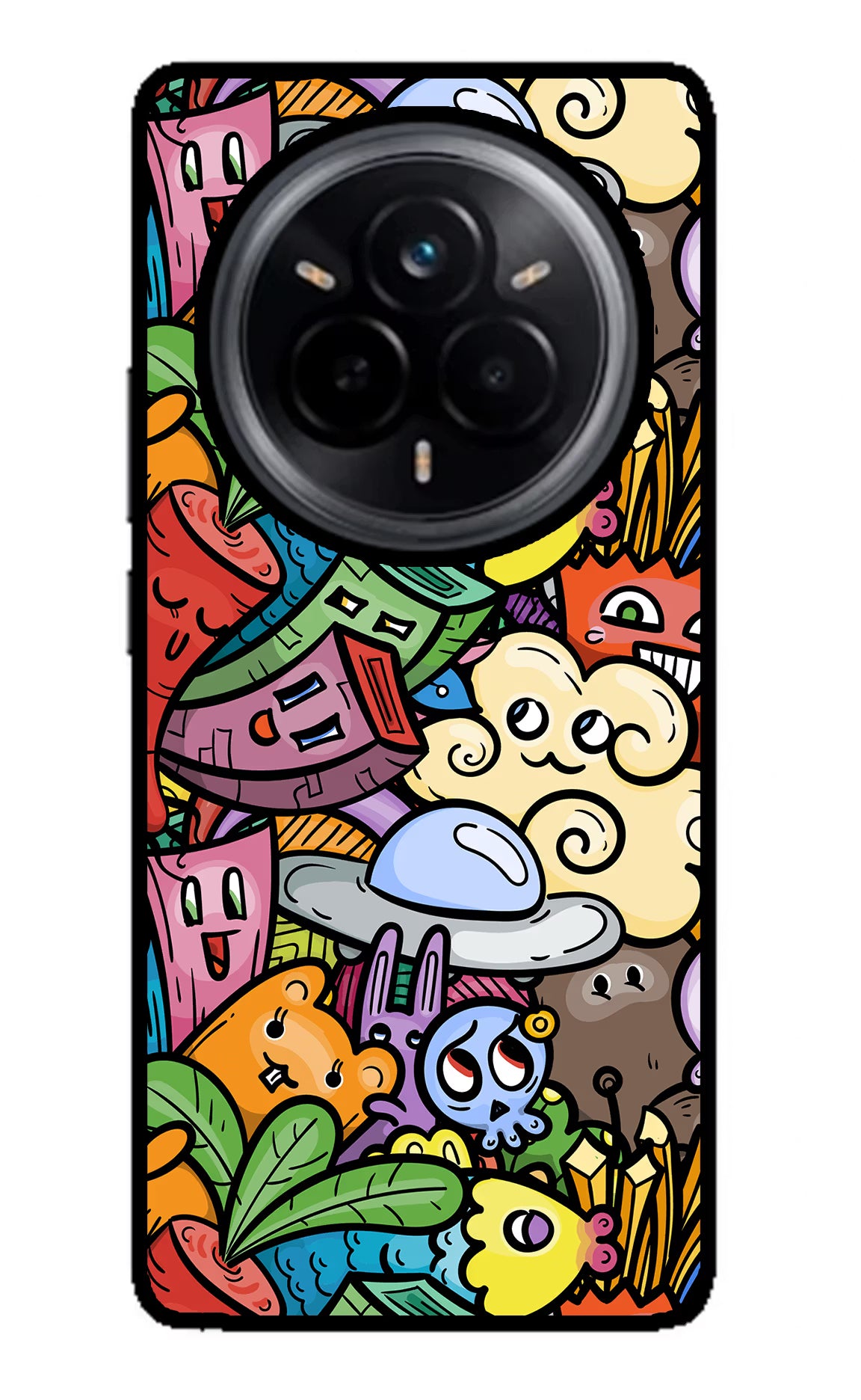 Veggie Doodle Realme 14 Pro 5G Glass Case
