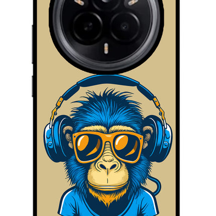 Monkey Headphone Realme 14 Pro 5G Glass Case