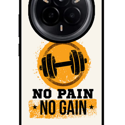 No Pain No Gain Realme 14 Pro 5G Glass Case