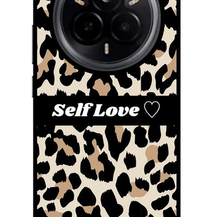 Leopard Print Self Love Realme 14 Pro 5G Glass Case