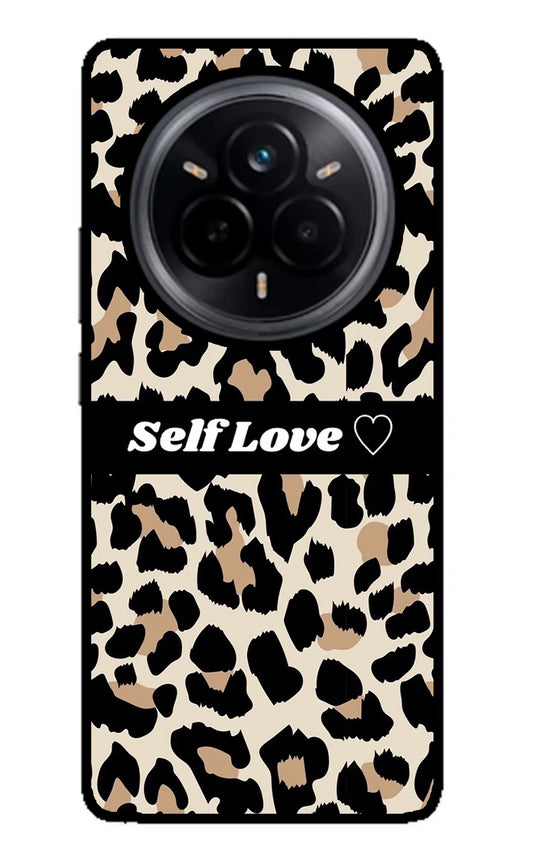 Leopard Print Self Love Realme 14 Pro 5G Glass Case