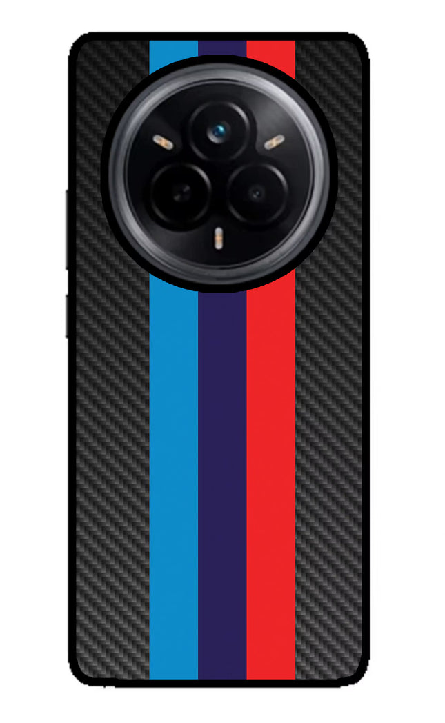 BMW Stripes Pattern Realme 14 Pro 5G Glass Case Back Cover by Casekaro