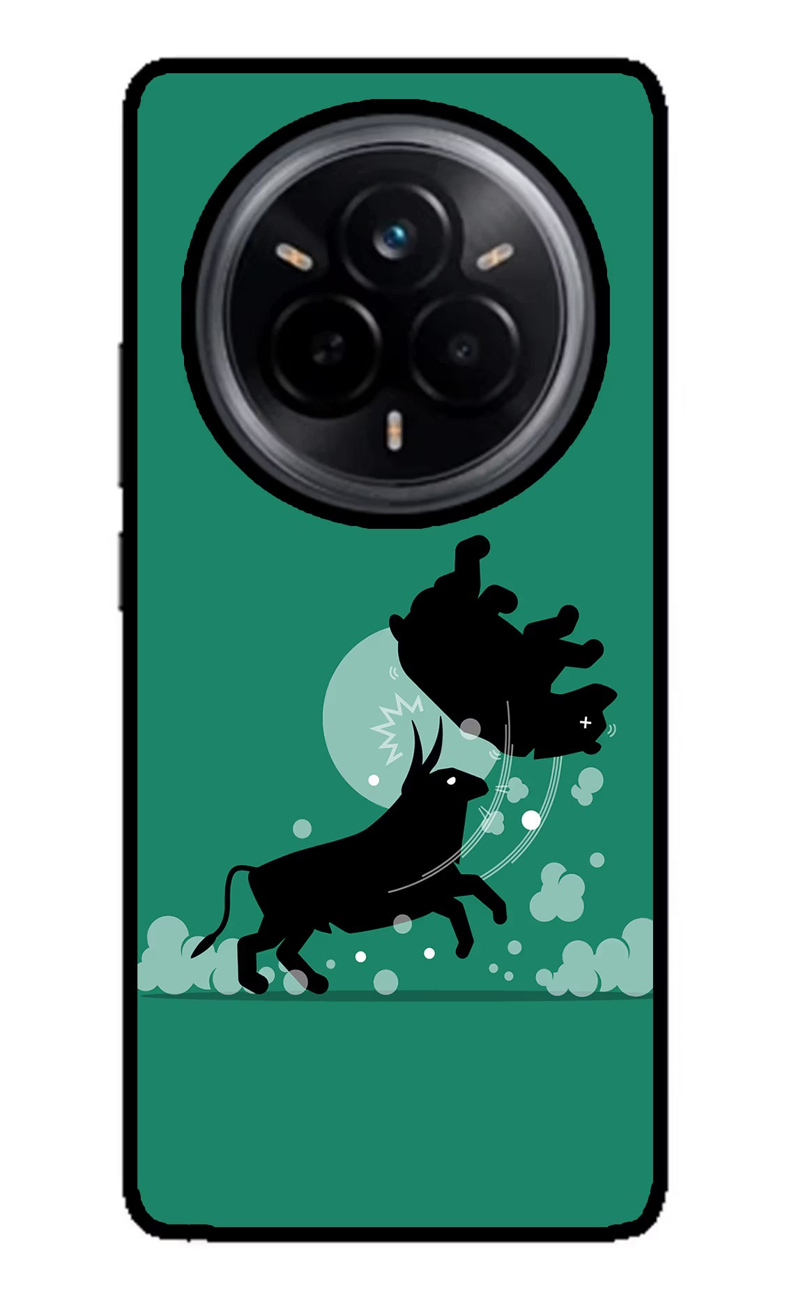 Bull Conqueror Realme 14 Pro 5G Glass Case